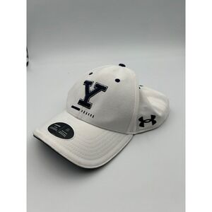 Under Armour Yale Bulldogs ISO-CHILL Hat White Navy Blue Adjustable Cap B684